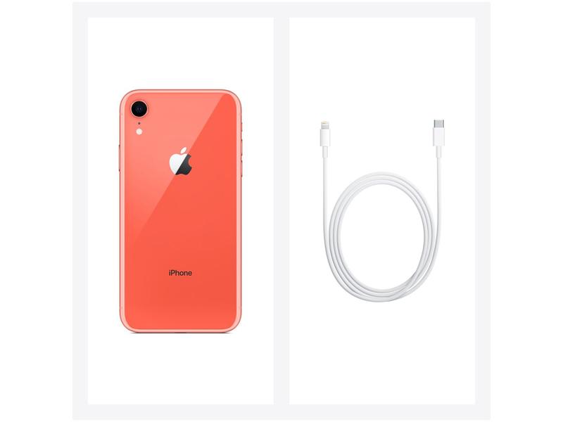 Apple iPhone XR 128GB Coral Tela 6,1” 12MP iOS - iPhone - Magazine